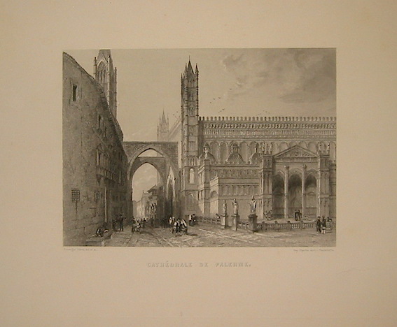 Rouargue (frères) Cathédrale de Palerme 1860 ca. Parigi, Imp. Chardon 